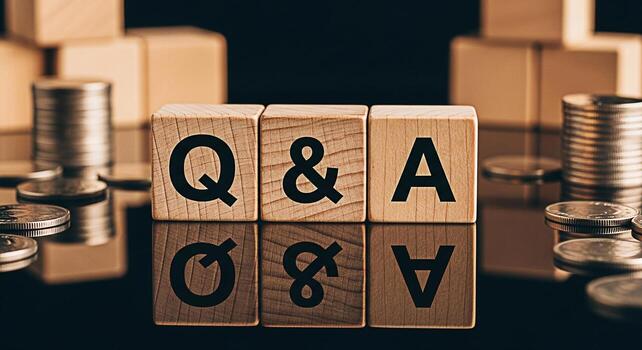 Stacked wooden blocks on a dark surface creating a minimalist and geometric composition evoking a sense of stability balance and potential for growth and development in a simple natural setting photo
