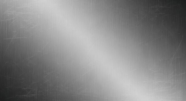 Silver Metal Texture Background A Detailed Close-Up of a Metallic Surface, Showcasing Gradients and Subtle Scratches for Modern Design photo