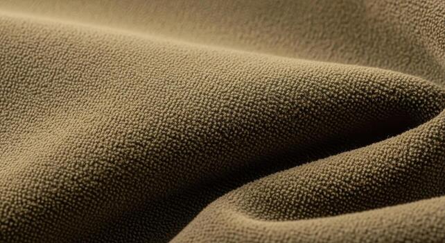 detallado de cerca ver de marrón tela textura, patrón, y superficie análisis, destacando el multa detalles y blandura en un natural ajuste foto