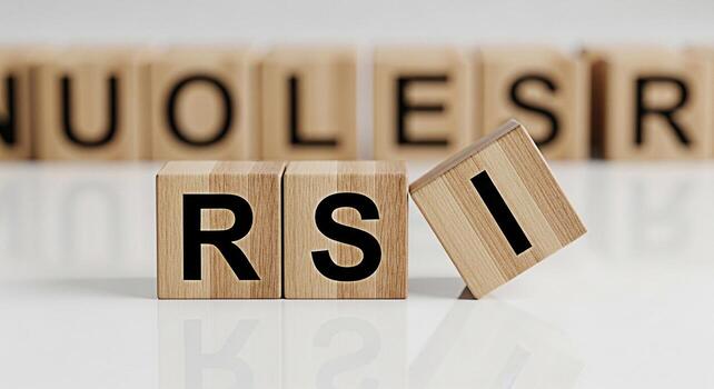 Wooden blocks spelling out RSI and NUOLESIR on a white reflective surface representing repetitive strain injury and its potential reversibility conveying a message of hope and recovery photo