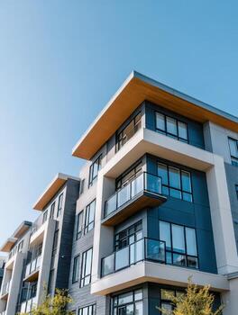 Explore the unique architectural lines of a Bauhaus inspired building photo