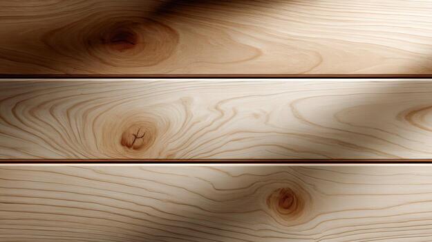 Light wood plank background highlighting natural grain patterns in soft lighting photo
