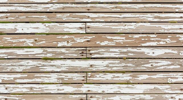 Weathered Wood Texture Seamless Repeating Pattern of Natural Wood Grain with White Paint Flaking, Perfect for Backgrounds photo