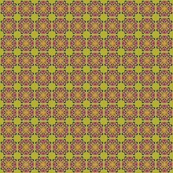 un verde y amarillo modelo con un pequeño cuadrado en el centrar vector