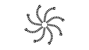 A robotic hand arranged in a spiral pattern symbolizes creativity, digital evolution, and the infinite potential of intelligent design in modern robotics video