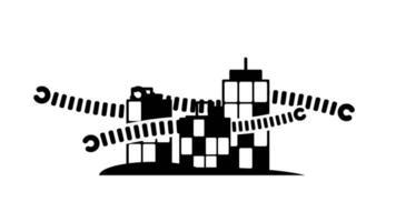 en fabrik avger kodad energi vågor, symboliserar digital omvandling, innovation, och de sammanslagning av industriell kraft med intelligent teknologi video