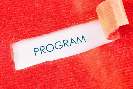 Concept word PROGRAM, Data Digital Programs System Technology Concept photo