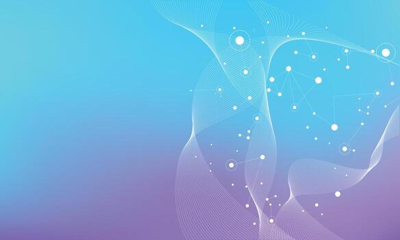 Digits abstract background with connected line and dots. Digital neural networks. Network and connection background for your presentation. Graphic polygonal background. vector