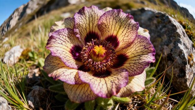 Colorful flower blooming in natural environment photo