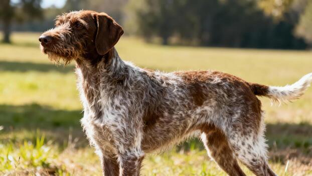 German Shorthaired Pointer in a field photo
