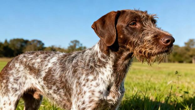 German Shorthaired Pointer in the field photo