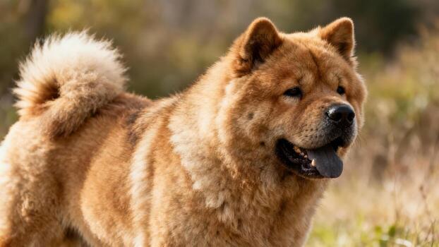 Chow Chow dog with fluffy coat photo