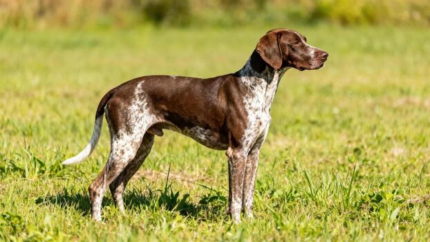 German Shorthaired Pointer in a field photo