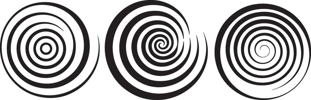 Spiral Swirl Design Pattern Twirl Art Optical Illusion Background Geometric Shapes vector