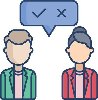 strategies linear color icon design vector