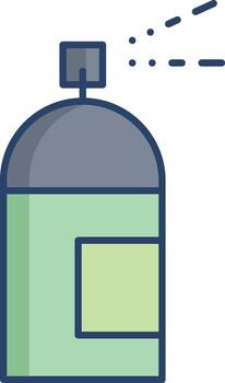 paint spray can linear color icon design vector