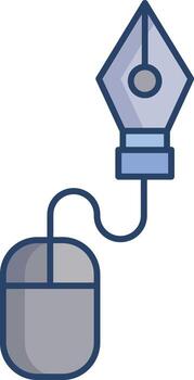 digital diseño lineal color icono diseño vector