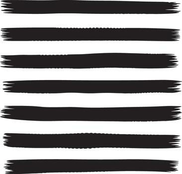 Grungy Brush Stroke Background Set Paint Stripe Texture Design vector