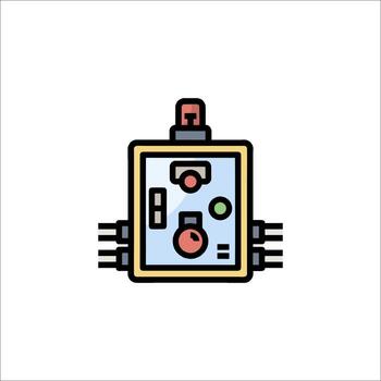 Control Panel Icon Futuristic Technology Interface , control system vector