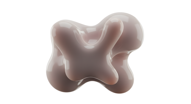 resumen 3d líquido gota forma con lustroso textura en transparente antecedentes png