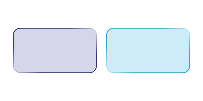 Two rounded square speech bubbles side by side vector