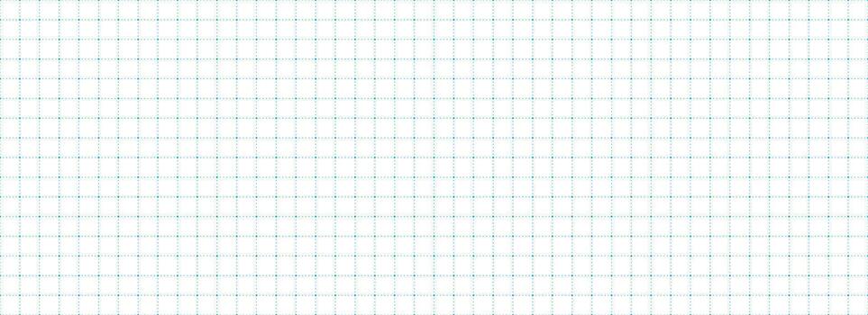 Planer page with dotted square grid. Seamless blue dashed checkered paper pattern. Simple cross dash graph texture. Bullet journal notebook background. School math lined sheet wallpaper vector