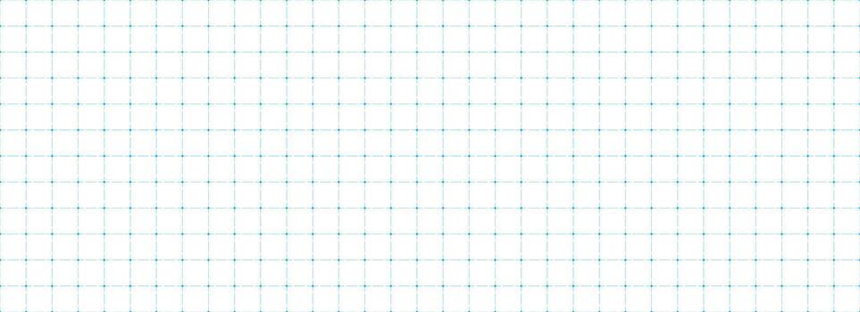 Dotted square grid planer page. Seamless blue dashed checkered paper pattern. Simple cross dash graph texture. Bullet journal notebook background. School math lined sheet wallpaper. vector