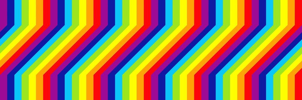 horizontal elegant rainbow design for pattern and background. vector