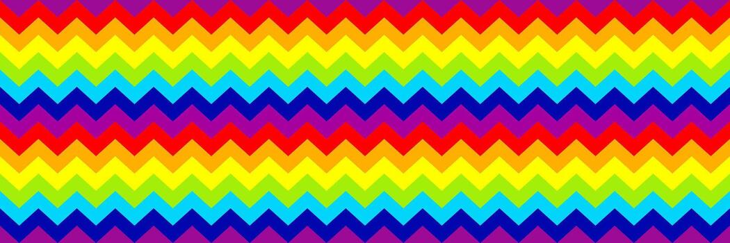 horizontal zigzag rainbow texture for pattern and background. vector