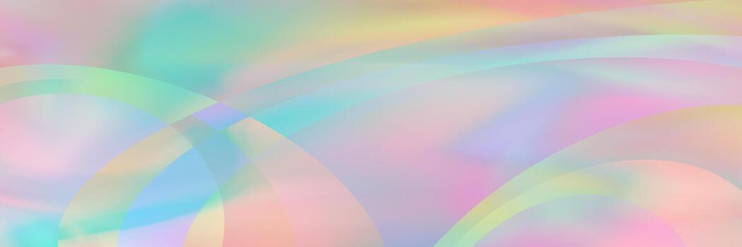 horizontal elegant pastel holographic with curves texture design for pattern and background. vector