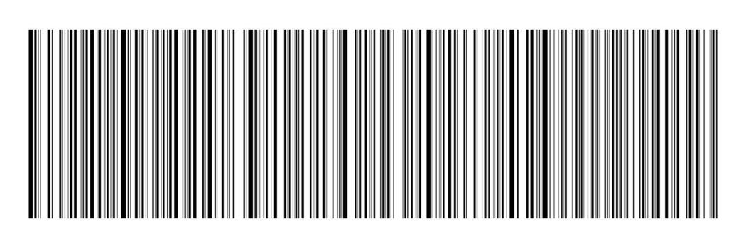 horizontal negro bar código en blanco para patrón, fondo y diseño, ilustración vector