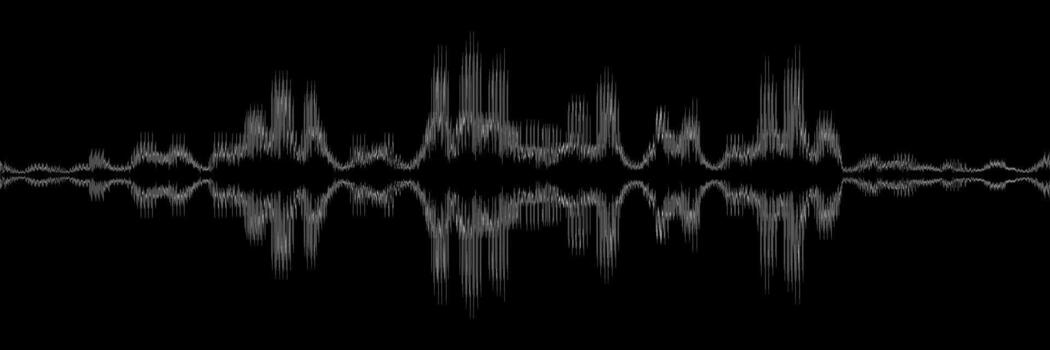horizontal abstract black and white sound wave design for pattern and background. vector