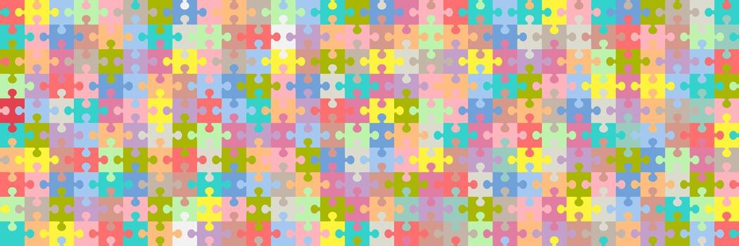 horizontal pastel rompecabezas rompecabezas para modelo y fondo, ilustración. vector