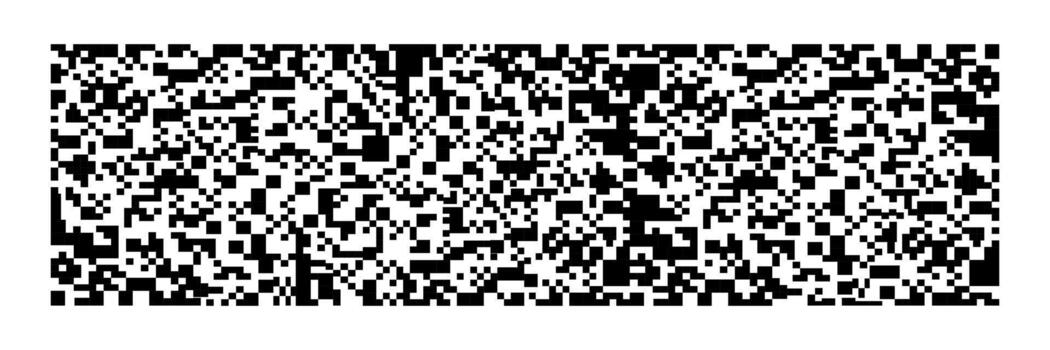 horizontal black qr code on white for pattern and background, illustration vector