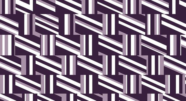 resumen a rayas modelo con rectangular bloques en púrpura y blanco vector