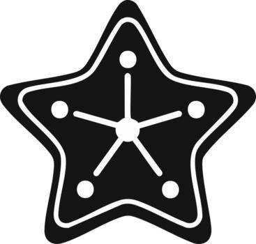 Abstract Star Symbol with Interconnected Nodes Representing Network and Connectivity vector