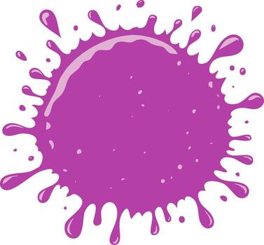 Vibrant Purple Splash Bursting Outward A Bold Artistic Expression of Fluid Motion and Dynamic Color, a Vivid Illustration vector