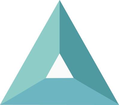 geométrico imposible triángulo óptico espejismo diseño vector