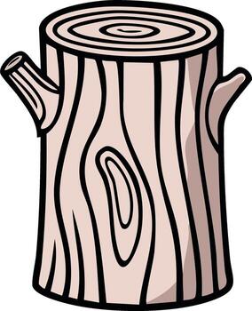 ilustración de un dibujos animados árbol maletero con ramas vector