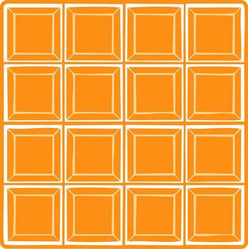 resumen cuadrícula modelo con naranja cuadrícula y blanco contornos vector