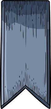 Abstract banner illustration in blue with rough texture and unique shape for design vector