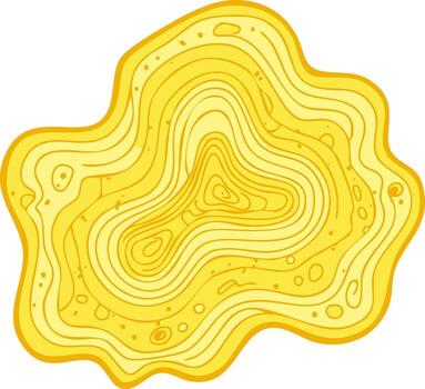 resumen irregular forma con amarillo degradado y concéntrico línea modelo antecedentes vector