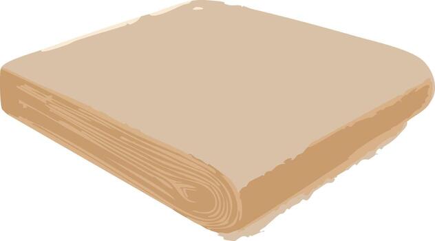 A Square Folded Stack of Brown Paper Napkins for Crafting and Artwork Projects in Graphic Style vector