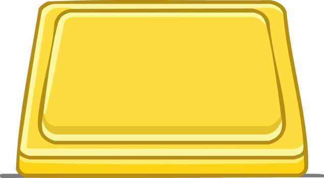 Shiny Gold Bar Shaped Object Displaying Wealth and Value vector