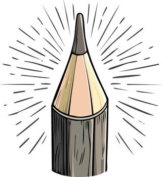 Drawing Tool Point Sparkle Light Rays Isolated On White Background vector