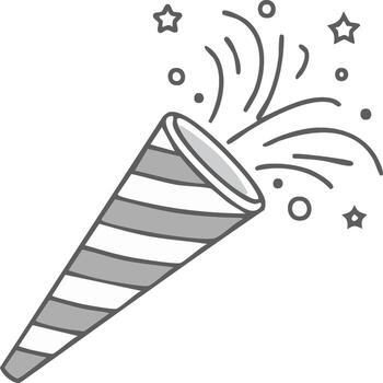 papel picado corchete explotando con estrellas y círculos para celebraciones vector