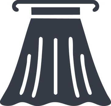 sencillo icono de un columna, antiguo arquitectura y diseño elemento vector