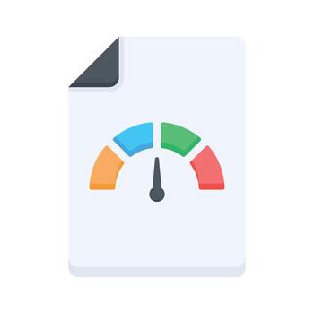 un ojo atrapando plano estilo icono de negocio informe, datos informes, y negocio documentos vector