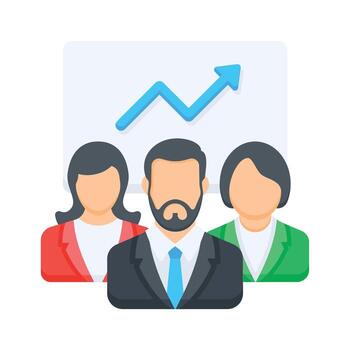 negocio profesional presentación un financiero gráfico demostración Progreso y crecimiento métrica vector