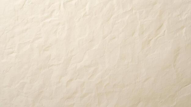 The delicate texture of crumpled light beige paper reveals subtle folds and shadows, creating a versatile backdrop for artistic applications. photo